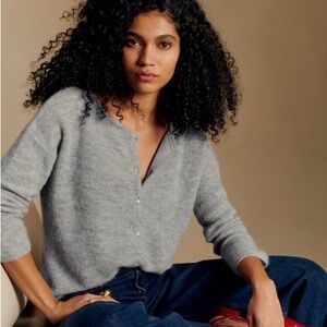 ✨ SEZANE Gaspard Cardigan - Mottled Gray